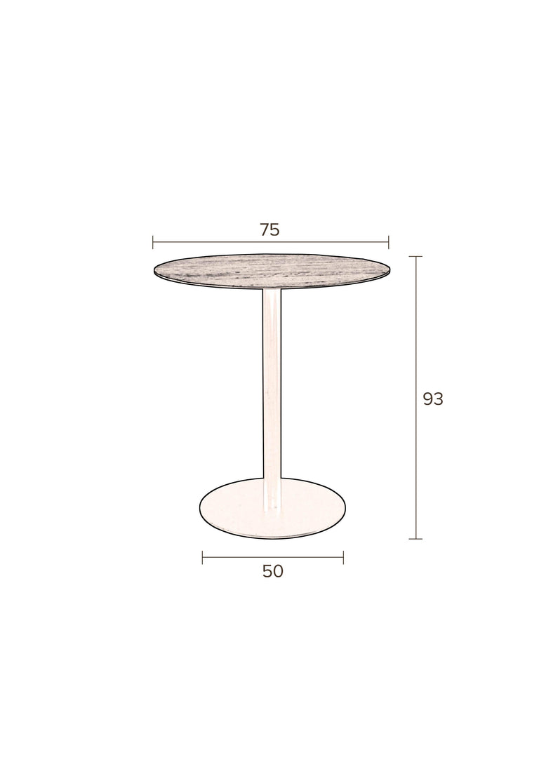 Countertafel Braza rond