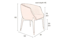 Eetkamerstoel Dolly velvet