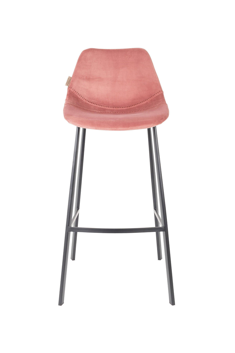 Set van 2 barkrukken Franky velvet