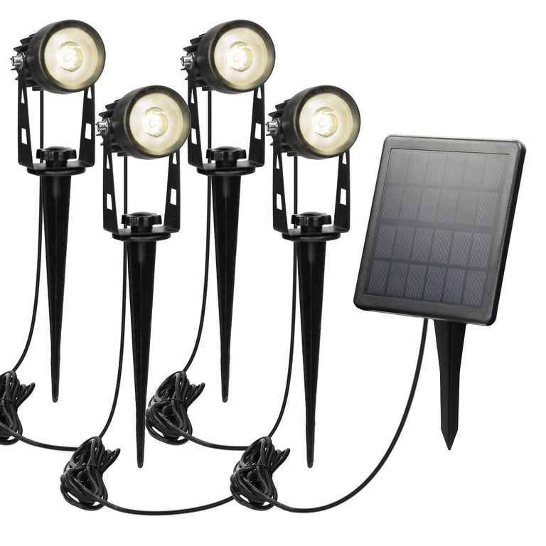 Set van 4 zonne energie tuinspots Ippa