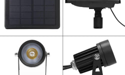 Set van 4 zonne energie tuinspots Ippa