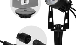 Set van 4 zonne energie tuinspots Ippa