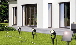 Set van 4 zonne energie tuinspots Ippa