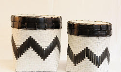 Set van 2 manden Zigzag