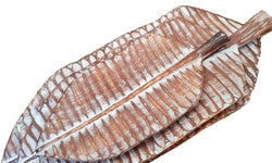 Set van 3 decoratieve bladeren donker
