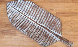 Set van 3 decoratieve bladeren donker