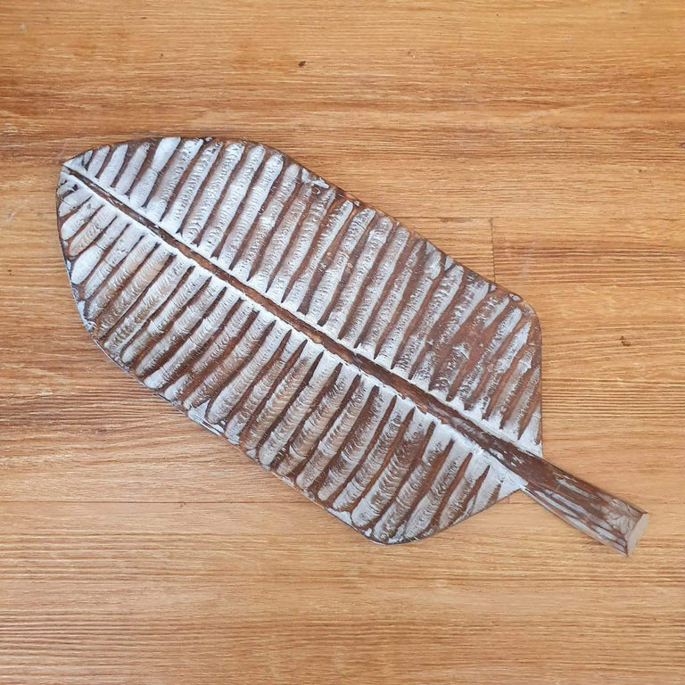 Set van 3 decoratieve bladeren donker