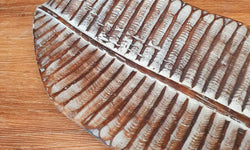 Set van 3 decoratieve bladeren donker