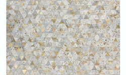 Vloerkleed Metallic handgemaakt leer