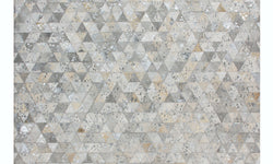 Vloerkleed Metallic handgemaakt leer