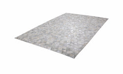 Vloerkleed Metallic handgemaakt leer