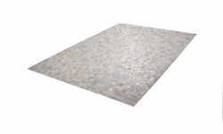 Vloerkleed Metallic handgemaakt leer
