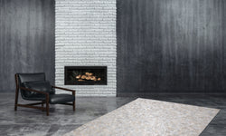 Vloerkleed Metallic handgemaakt leer
