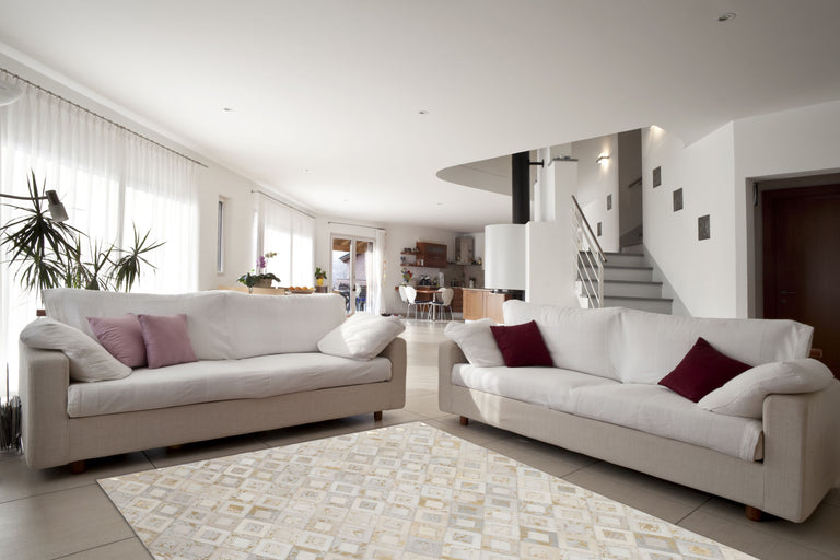 Vloerkleed Sparks leer