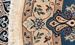 Vloerkleed Nain rond handgemaakt wol