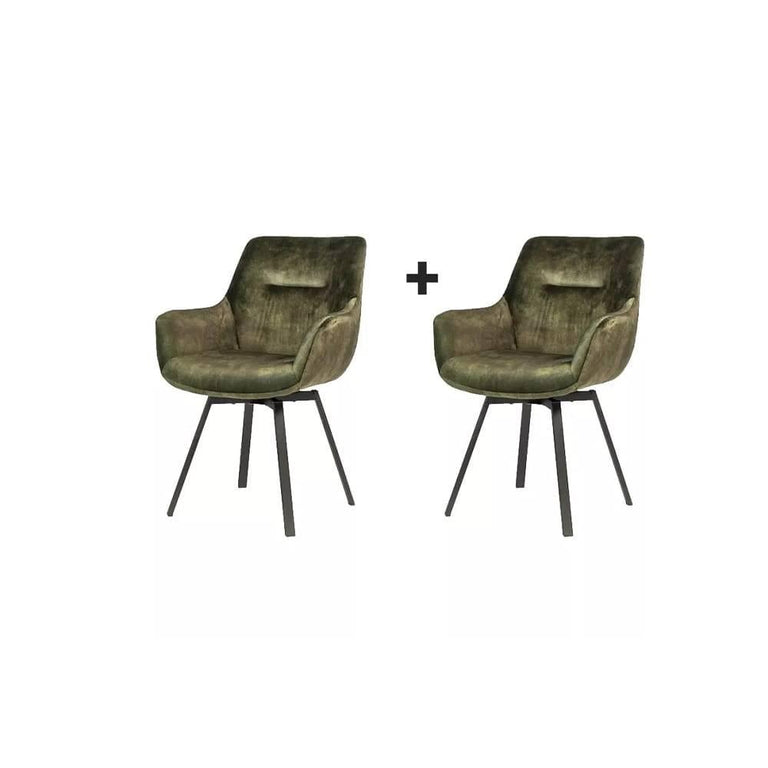 Set van 2 eetkamerstoelen Noël