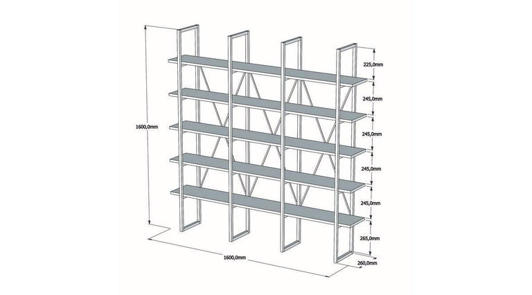 Boekenkast Skylar