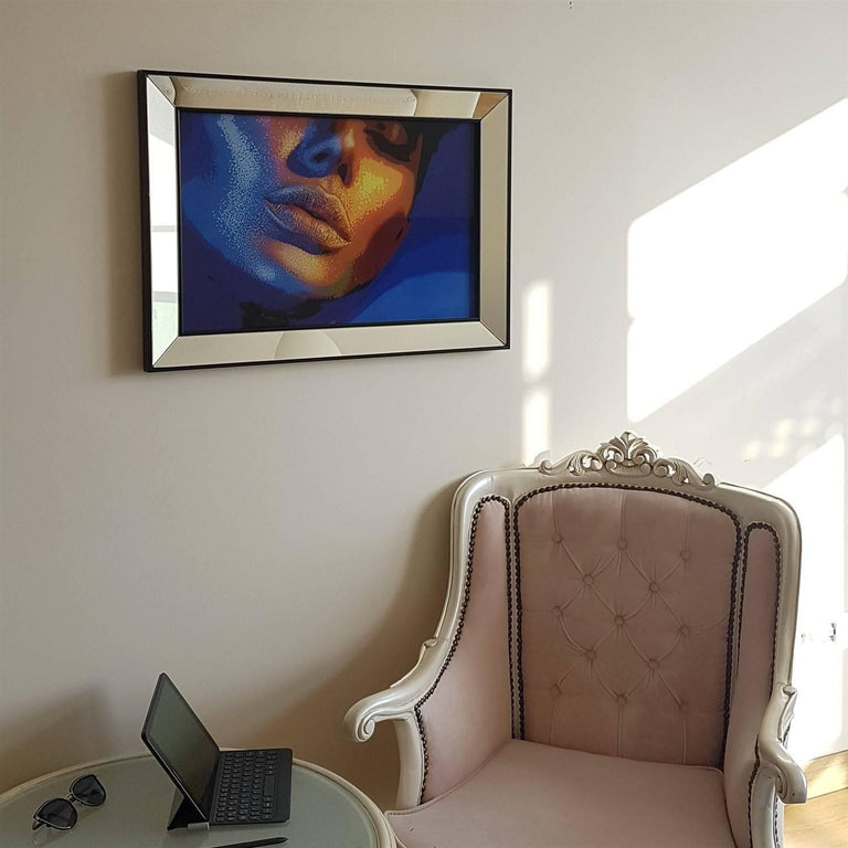 Ingelijste print Eclectic Face