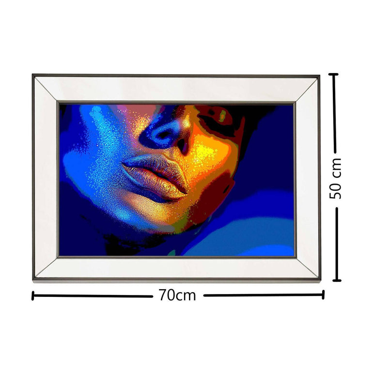 Ingelijste print Eclectic Face