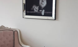 Ingelijste print Lions