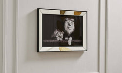 Ingelijste print Lions