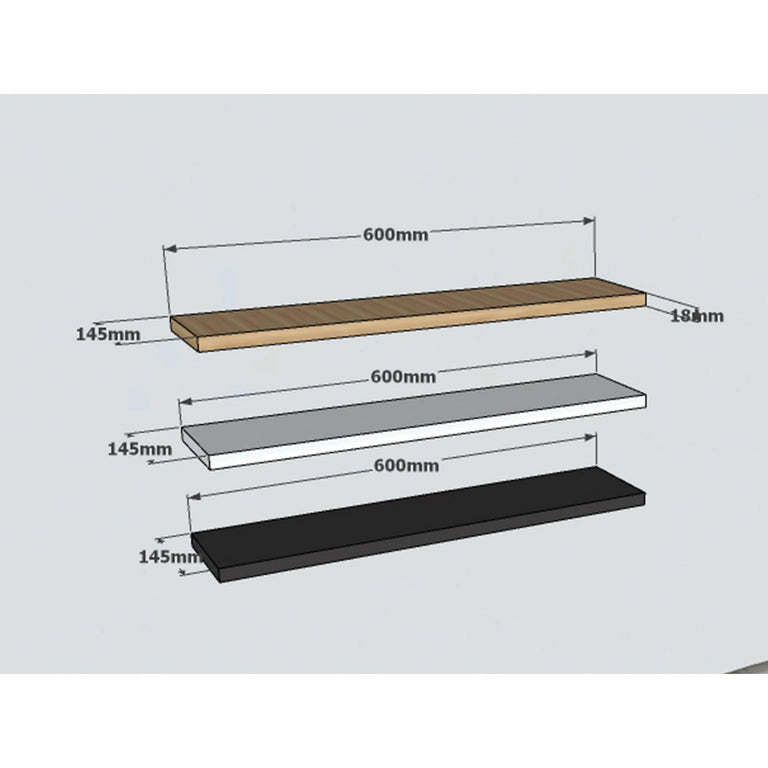 Set van 3 wandplanken Binck