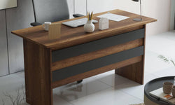 Set van bureau met bijzettafel en 3 opbergkasten Jill