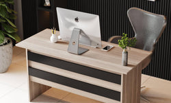 Set van bureau met bijzettafel en 3 opbergkasten Jill