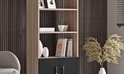 Set van bureau met bijzettafel en 3 opbergkasten Jill