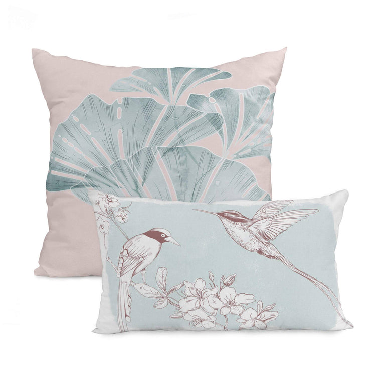 Set van 2 kussenhoezen Chinoiserie Birds