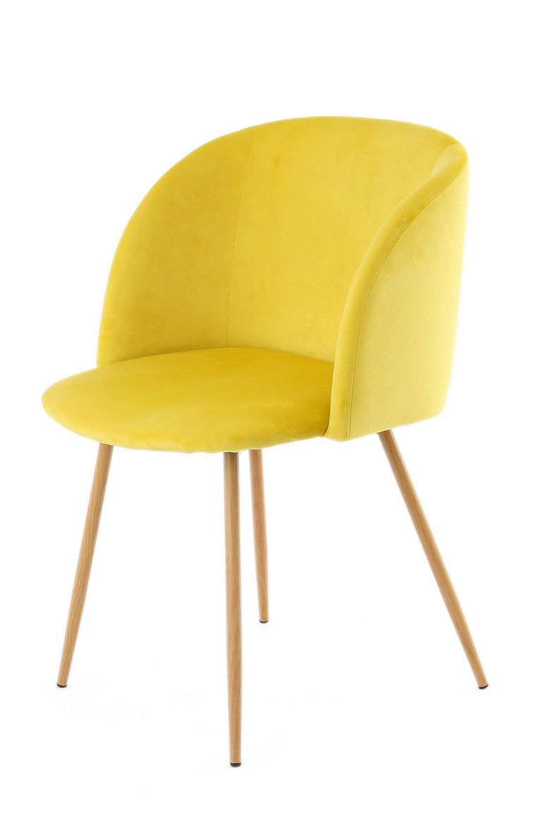 Set van 2 eetkamerstoelen Celine velvet