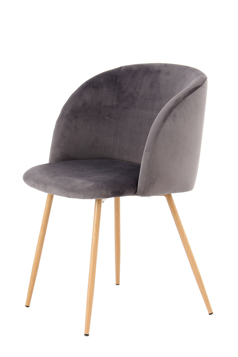 Set van 2 eetkamerstoelen Celine velvet