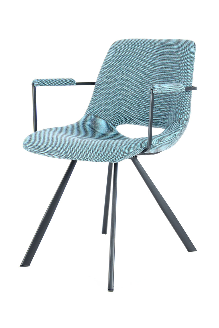 Set van 2 eetkamerstoelen Josephine armleuning