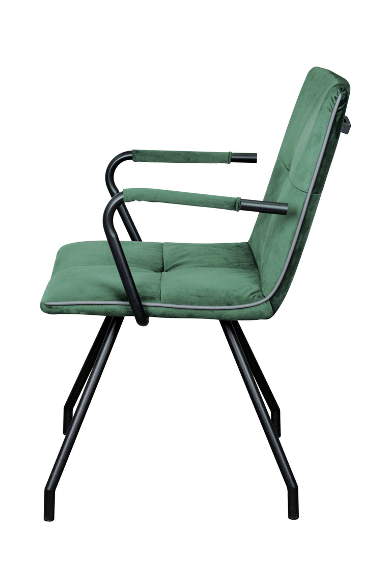 Set van 2 eetkamerstoelen Jules armleuning