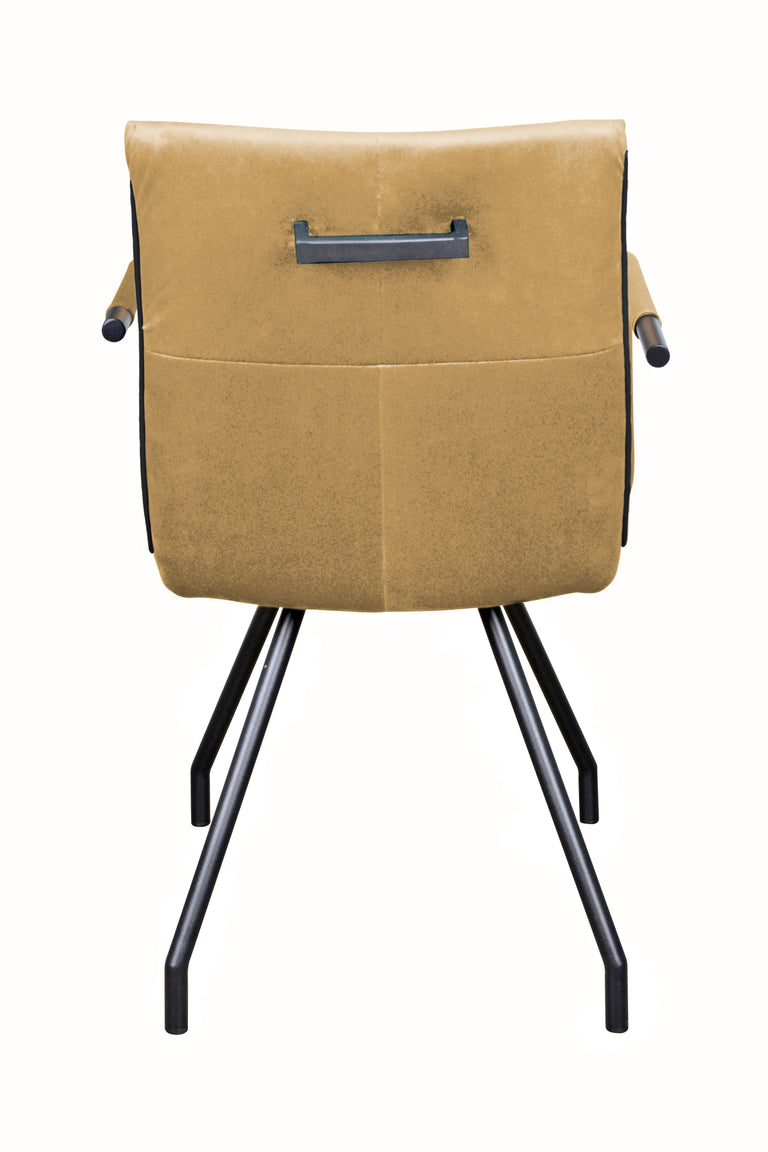 Set van 2 eetkamerstoelen Jules armleuning