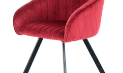 Set van 2 eetkamerstoelen Jules velvet