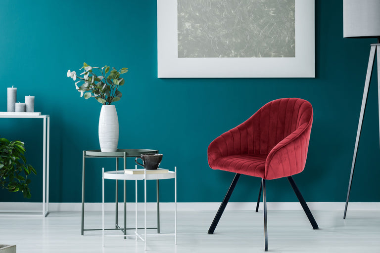 Set van 2 eetkamerstoelen Jules velvet