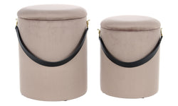 Set van 2 poefs Arabella