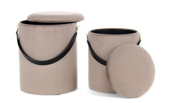 Set van 2 poefs Arabella