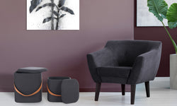 Set van 2 poefs Arabella