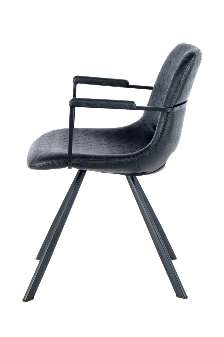 Set van 2 eetkamerstoelen Josephine armleuning