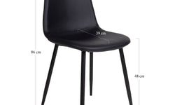 Set van 2 eetkamerstoelen Stockholm