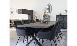 Set van 2 eetkamerstoelen Leemann velvet