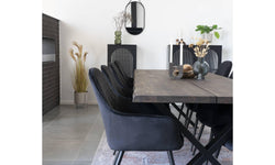Set van 2 eetkamerstoelen Leemann velvet