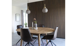 Eettafel Metz eikenhout uitschuifbaar