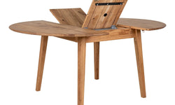 Eettafel Metz eikenhout uitschuifbaar