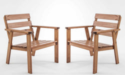 Set van 2 tuinstoelen Atlanta