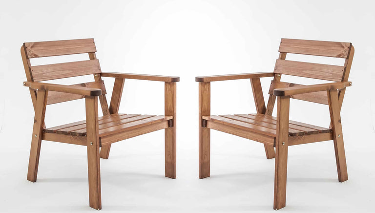 Set van 2 tuinstoelen Atlanta