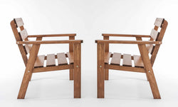 Set van 2 tuinstoelen Atlanta