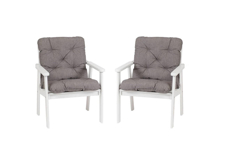 Set van 2 tuinstoelen Atlanta met kussens